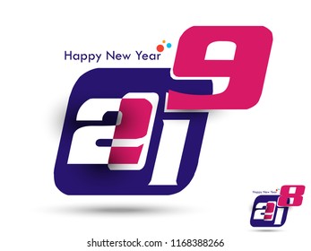 Happy new year 2018 creative design vector illustration for greeting card and abstract background...