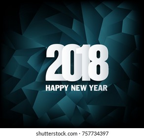 Happy new year 2018 greeting card and merry christmas, chinese new year of the dog