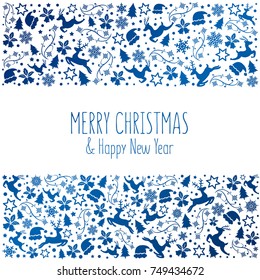 Happy new year 2018 and Merry Christmas, abstract background, vector.
