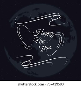 happy new year 2018 poster greeting invitation