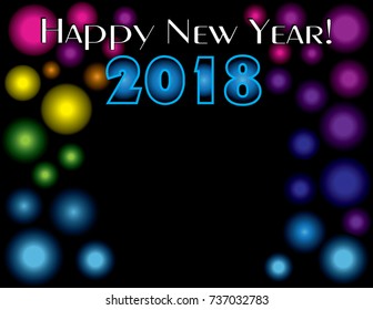 Happy New Year 2018 Template