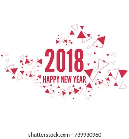 Happy new year 2018 theme. 