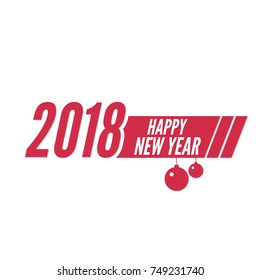 Happy new year 2018 theme. 