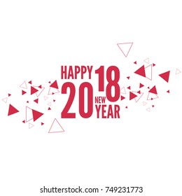 Happy new year 2018 theme. 