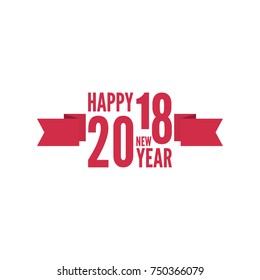 Happy new year 2018 theme. 