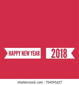 Happy new year 2018 theme. 
