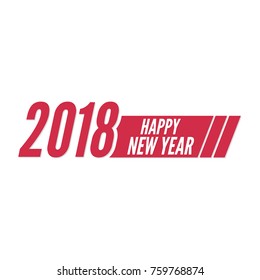 Happy new year 2018 theme. 