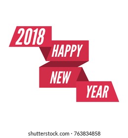 Happy new year 2018 theme. 