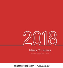 Happy new year 2018 theme. for greeting card, flyer, invitation, poster, brochure, banner, calendar, Christmas Meeting events. Vector. new year 2018. Vector illustration