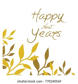 Happy New Year 2018 typographic emblems set. Vector logo, text design. Black, white and gold. Usable for banners, greeting cards, gifts etc.
