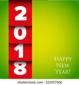 Happy New Year 2018 vector