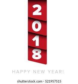 Happy New Year 2018 vector
