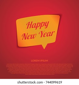 Happy new year 2018 vector background