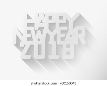 happy new year 2018 vector
