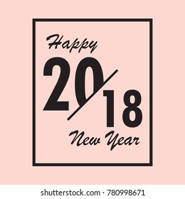 happy new year 2018 vector