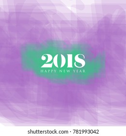 Happy New Year "2018" vector template