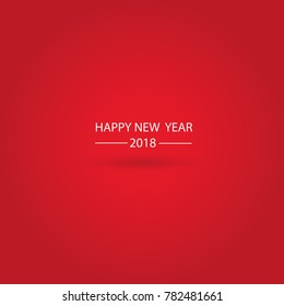 Happy New Year 2018. Vector illustration.