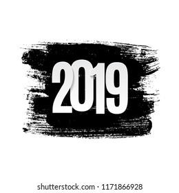 Happy New Year 2019 Background. Vector Illustration EPS10