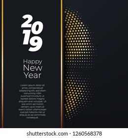 Happy new year 2019 background