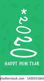 Happy New Year 2019 Celebration greeting card illustration for New Year eve - Vector Eps
