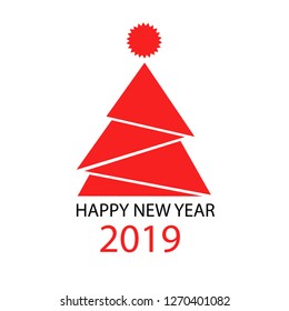 Happy new year 2019. eps10