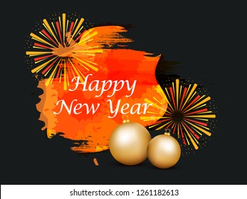 Happy New Year 2019 Greeting Card Background.