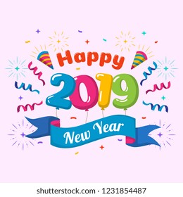 Happy New Year 2019 Post Card