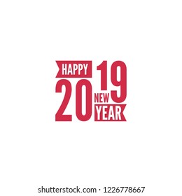 Happy new year 2019 theme. 