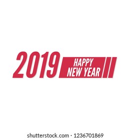 Happy new year 2019 theme. 
