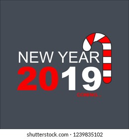 Happy New Year 2019 Typography.Special Use for web banner and other projects.
like cards,invitations etc