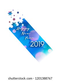 happy new year 2019 vector design