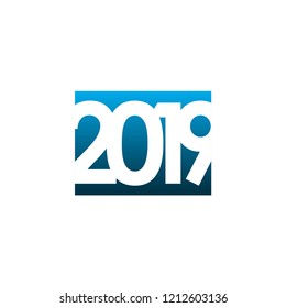 Happy New Year 2019 Vector Template Design Illustration
