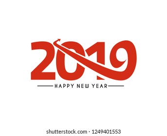 Happy New Year 2019, Vector 