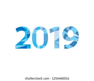 Happy New Year 2019 vector illustration