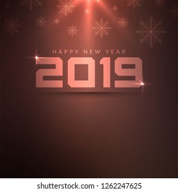 Happy new year 2019 vector elegant decorative background