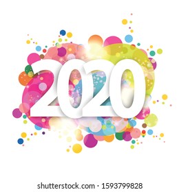 Happy new year 2019 vector