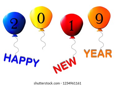 happy new year 2019,celebration,vector  