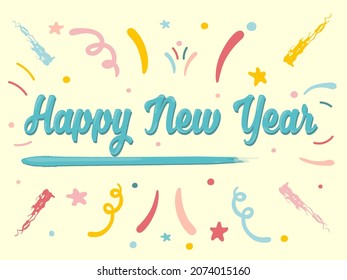 Happy New year 2020 - 2023 background , modern abstract and colourful
