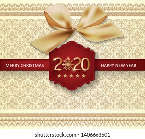 Happy New Year 2020 Background. Merry christmas, year of the rat.