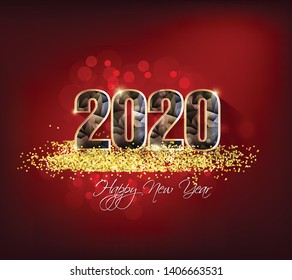Happy New Year 2020 Background. Merry christmas, year of the rat.