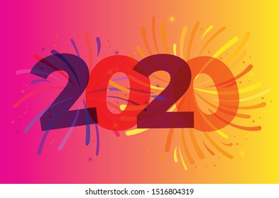 happy new year 2020 background