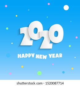 Happy new year 2020 background illustration vector