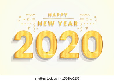 Happy New year 2020 - for background use related to new year 2020