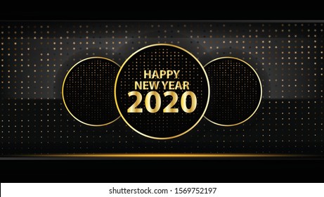 happy new year 2020 background vector image