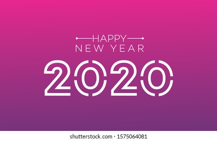 happy new year 2020 background template celebration festival