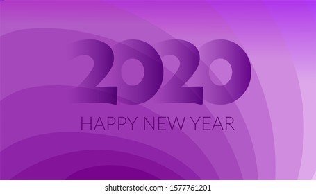 Happy New Year 2020 Background Design 