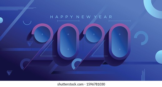 happy new year 2020 background