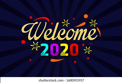 Happy new year 2020 background