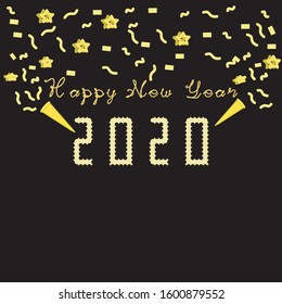 Happy New Year 2020 Background Illustration