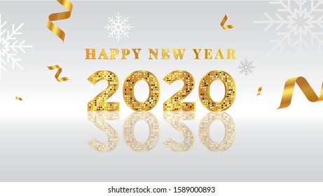 Happy New Year 2020 Banner